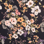 Georgette Floral Candela Schwarz - Ribes y Casals