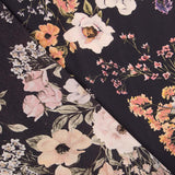 Georgette Floral Candela Schwarz - Ribes y Casals