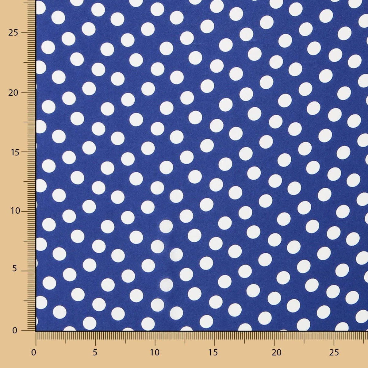 Georgette Polka Dots Blau - Ribes y Casals