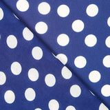 Georgette Polka Dots Blau - Ribes y Casals
