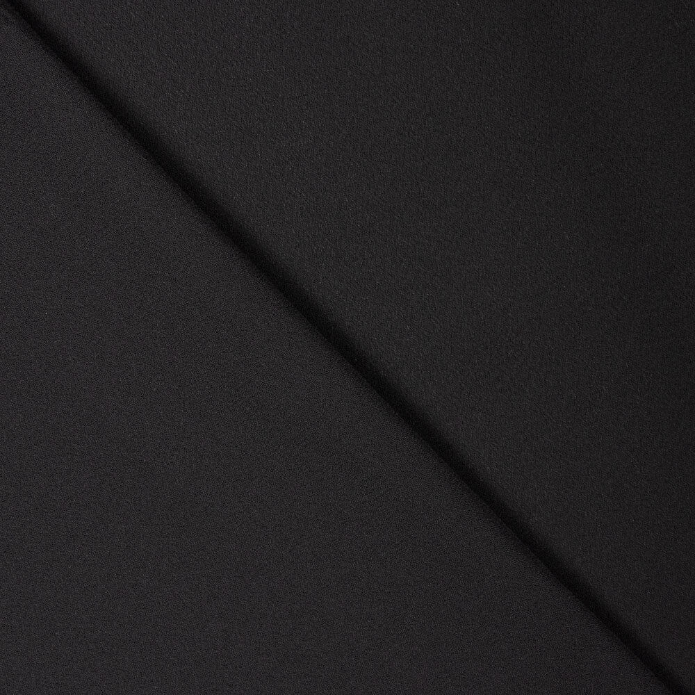 Georgette Polyester Schwarz - Ribes y Casals