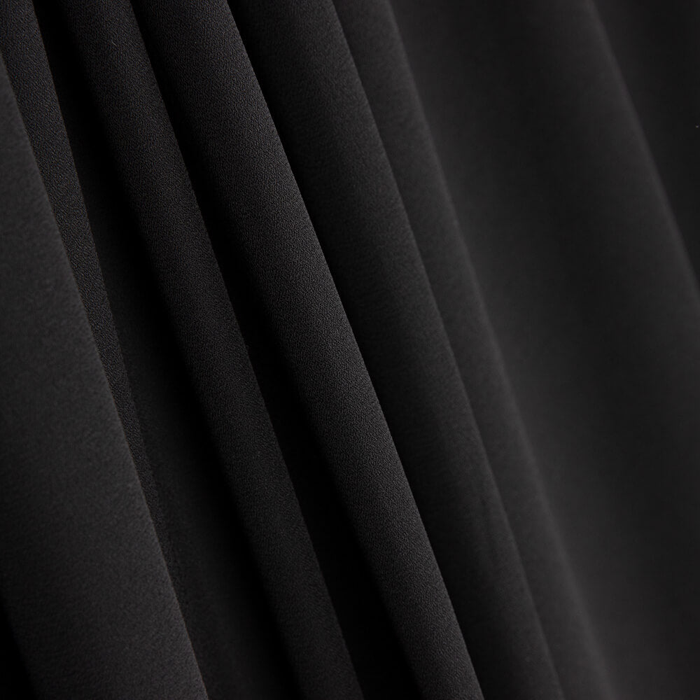 Georgette Polyester Schwarz - Ribes y Casals