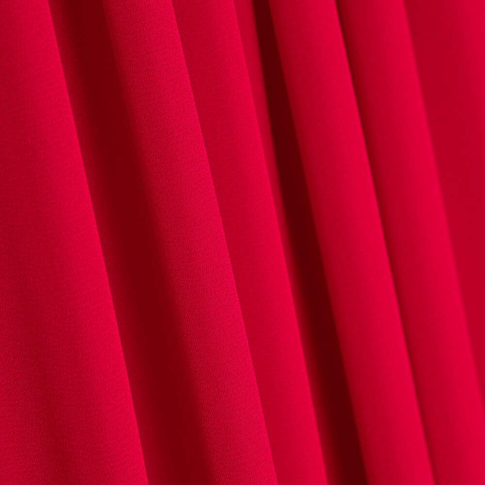 Georgette Polyester Rot - Ribes y Casals