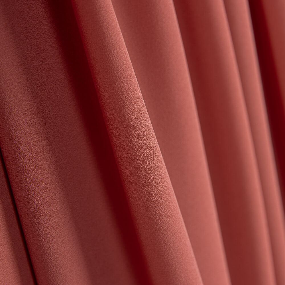 Georgette Polyester Gala Dunkelkoralle - Ribes y Casals