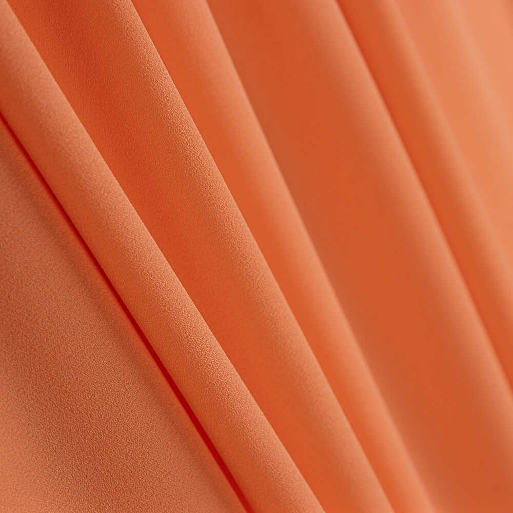Georgette Polyester Gala Orange Weich - Ribes y Casals