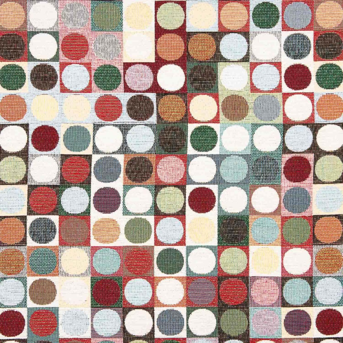 Gobelin Chenille Kreise Multicolour - Ribes y Casals