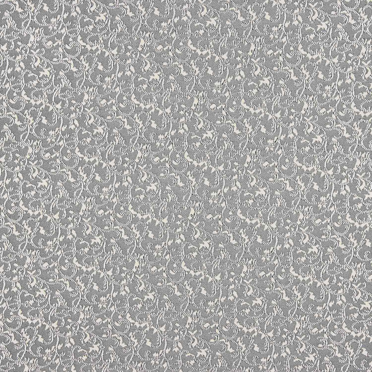 Damast Lurex Floral in Grau und Silber - Ribes y Casals