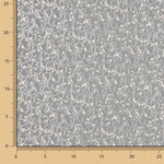 Damast Lurex Floral in Grau und Silber - Ribes y Casals