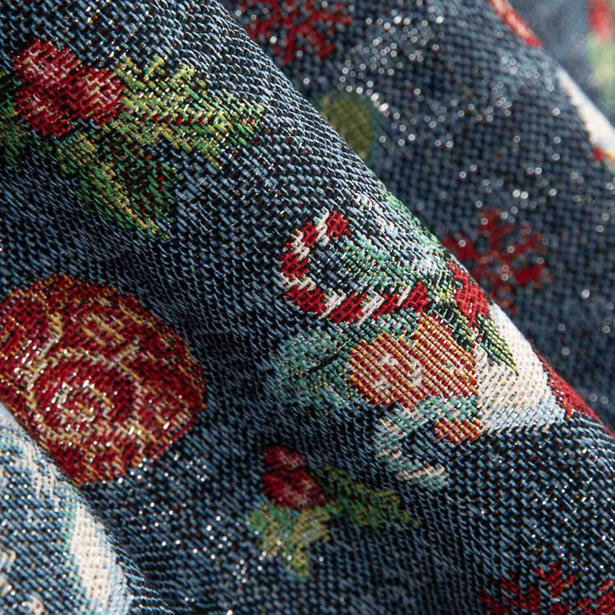 Gobelin Lurex Weihnachten Blau - Ribes y Casals