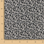 Damast Lurex Floral in Schwarz und Weiß - Ribes y Casals