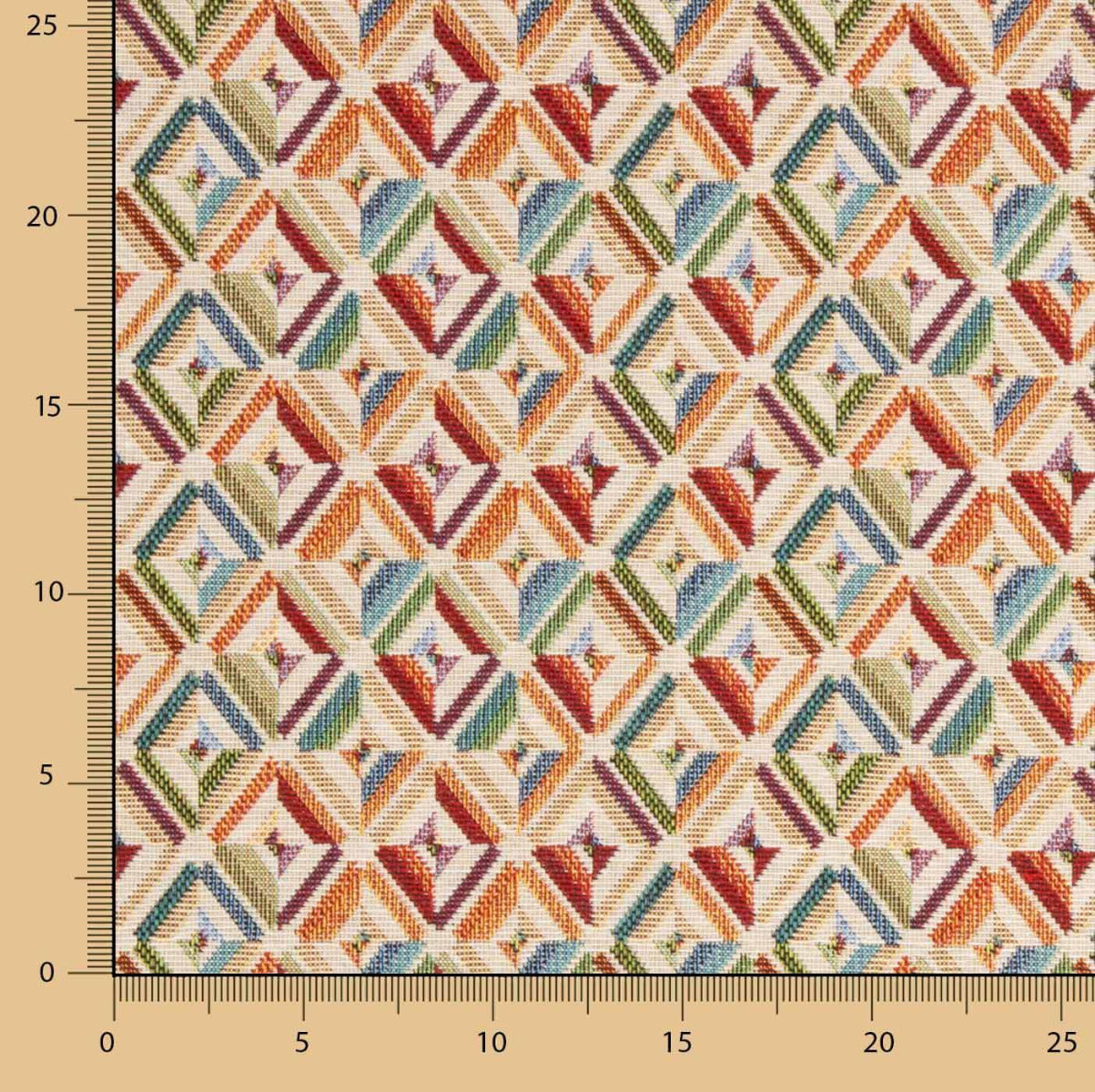 Gobelin Rhombus Mehrfarbig - Ribes y Casals