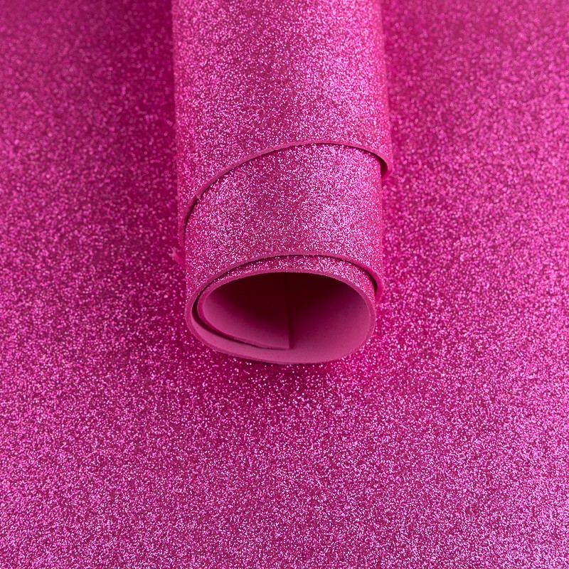 Fuchsia Glitter Eva Gummi - Ribes y Casals