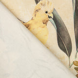 Bedrucktes Canvas mit Aras und Orchideen, Beige - Ribes y Casals