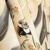 Bedrucktes Canvas mit Aras und Orchideen, Beige - Ribes y Casals