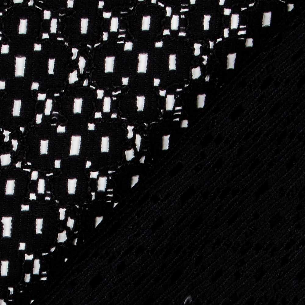 Schwarzer geometrischer Guipure - Ribes y Casals