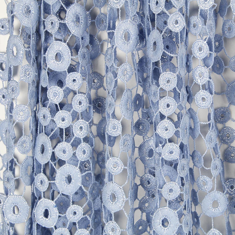 Guipur Rund Lackiertes Blaues Porzellan - Ribes y Casals
