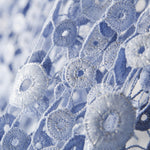 Guipur Rund Lackiertes Blaues Porzellan - Ribes y Casals