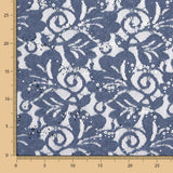 Blaue Pailletten-Blonda im Vintage-Look - Ribes y Casals