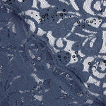 Blaue Pailletten-Blonda im Vintage-Look - Ribes y Casals