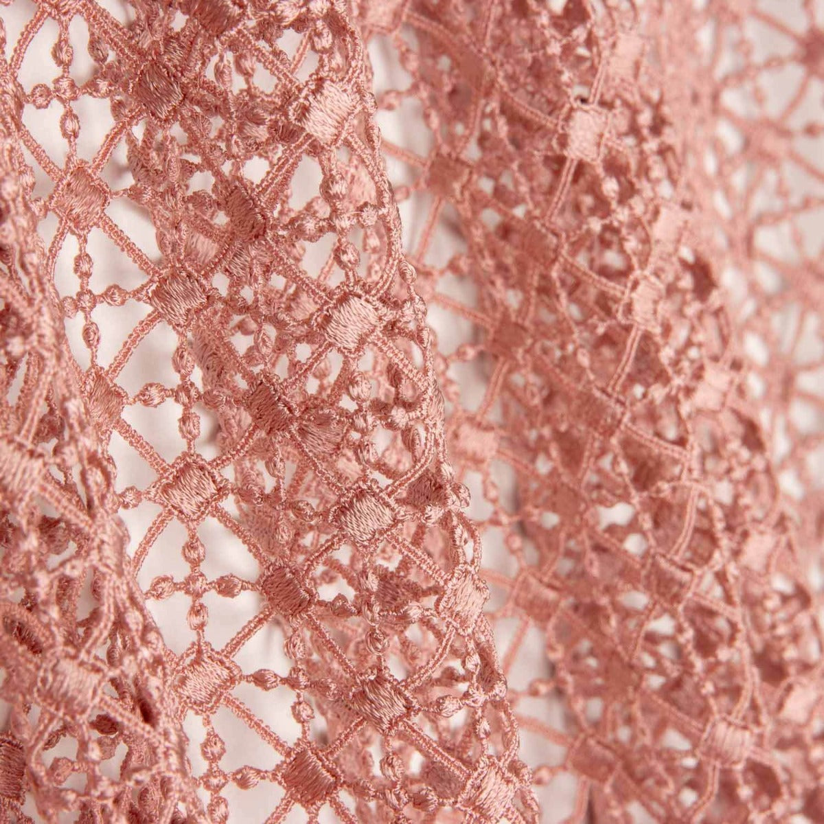 Guipur Geometrisch Blassrosa - Ribes y Casals