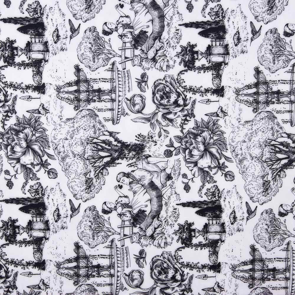 Halb Panama Toile de Jouy Zeichnung - Ribes y Casals