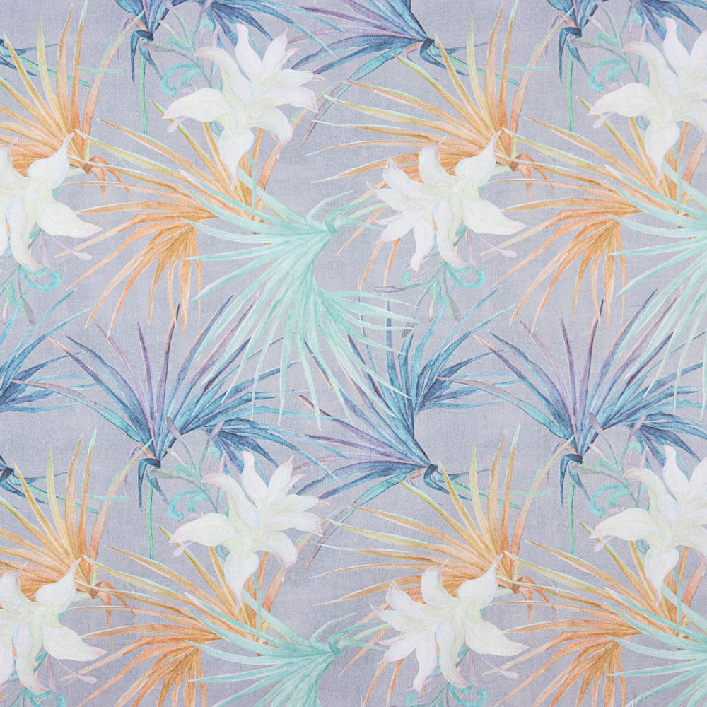 Halbe Panamablätter Palme Blau - Ribes y Casals