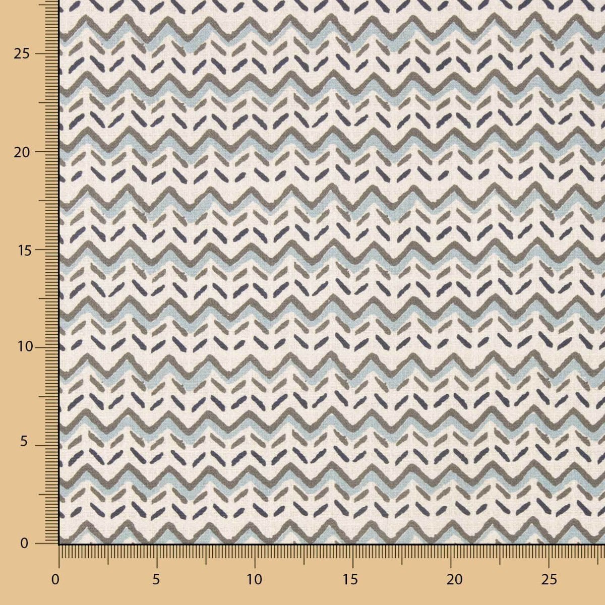 Halb Panama Zig Zag Blau - Ribes y Casals