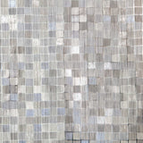 Metallisiertes Wachstuch Silber kariert - Ribes y Casals