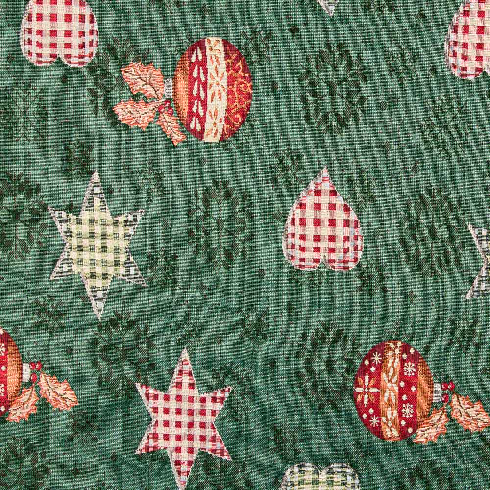 Wandteppich Weihnachten Lurex Grün - Ribes y Casals