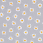 Popeline Gänseblümchen Grau - Ribes y Casals