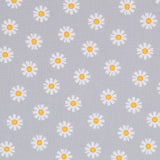 Popeline Gänseblümchen Grau - Ribes y Casals