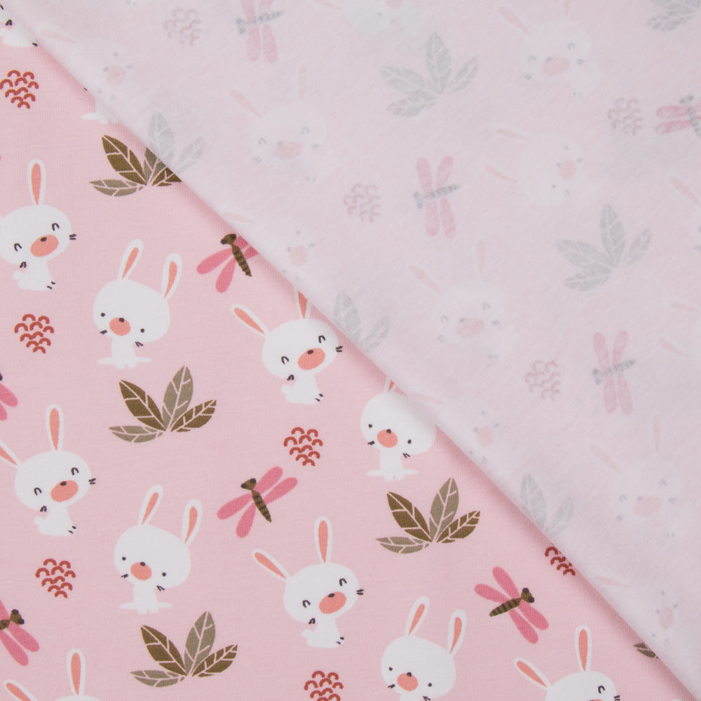 Baumwolle Kaninchen stricken rosa - Ribes y Casals