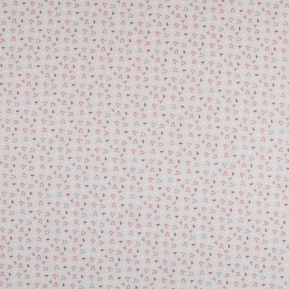 Popeline Pollitos Beige - Ribes y Casals