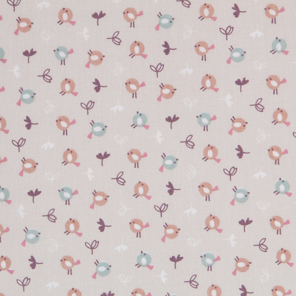 Popeline Pollitos Beige - Ribes y Casals