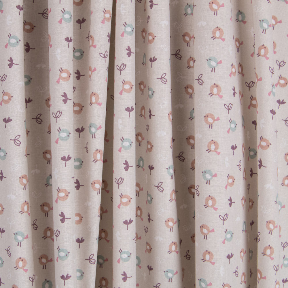 Popeline Pollitos Beige - Ribes y Casals