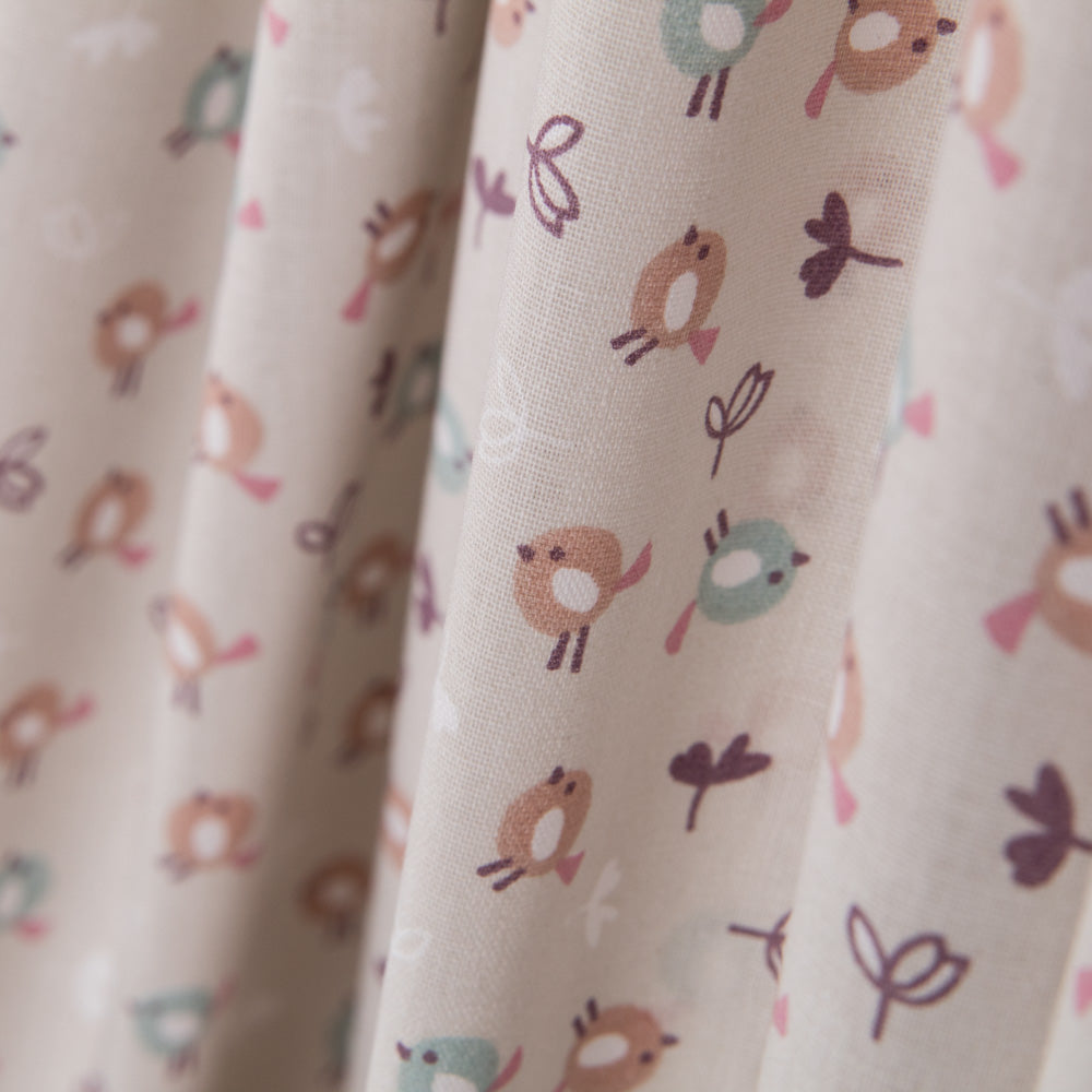 Popeline Pollitos Beige - Ribes y Casals