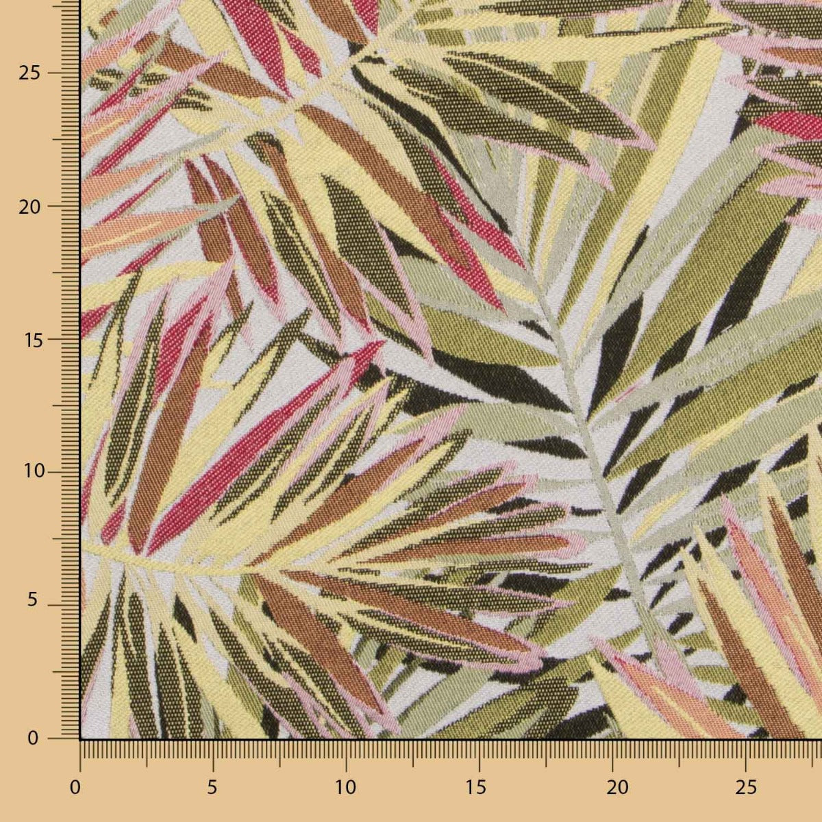 Tropisch ockerfarbener Jacquard-Polsterung - Ribes y Casals