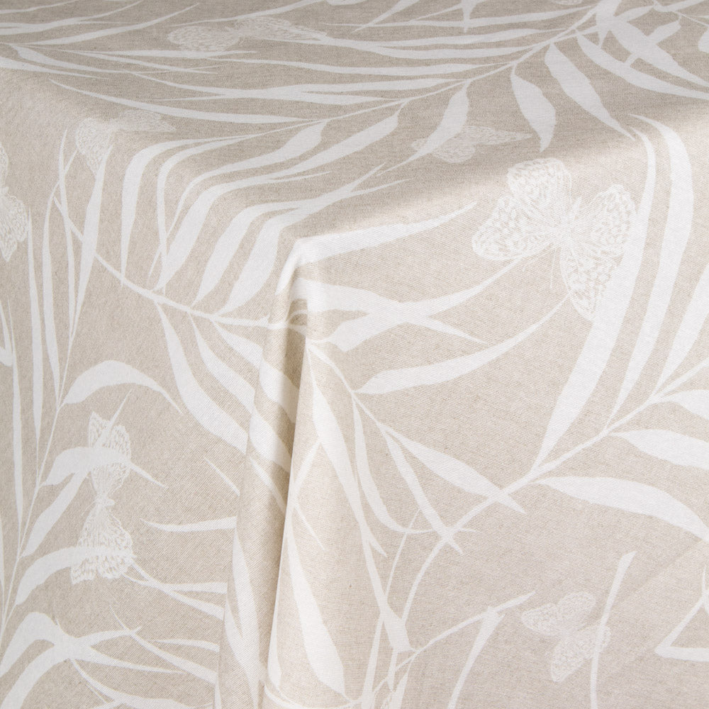 Tropical Beige Anti-Flecken-Tischdecke - Ribes y Casals