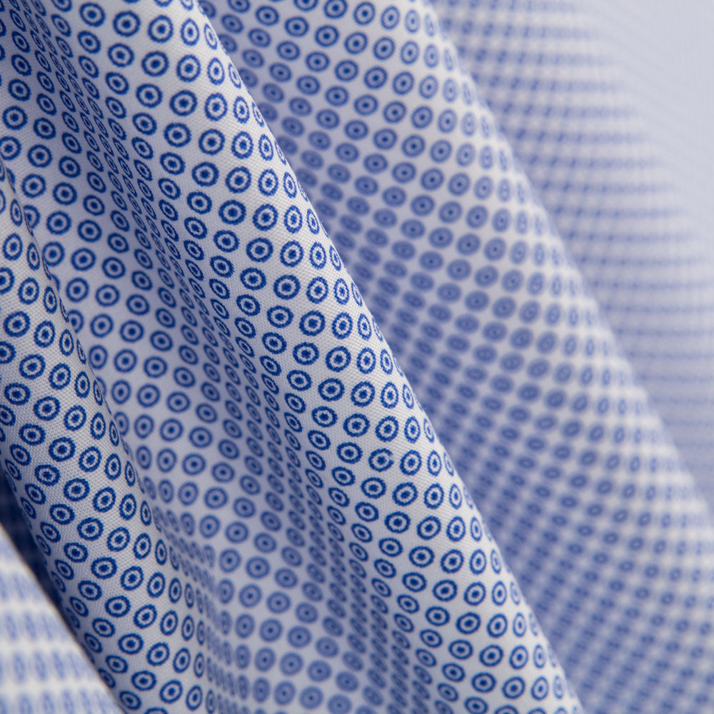 Baumwollhemd Cotton Stitches Blau - Ribes y Casals