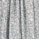 Bio-Popeline-Katzen Blau - Ribes y Casals