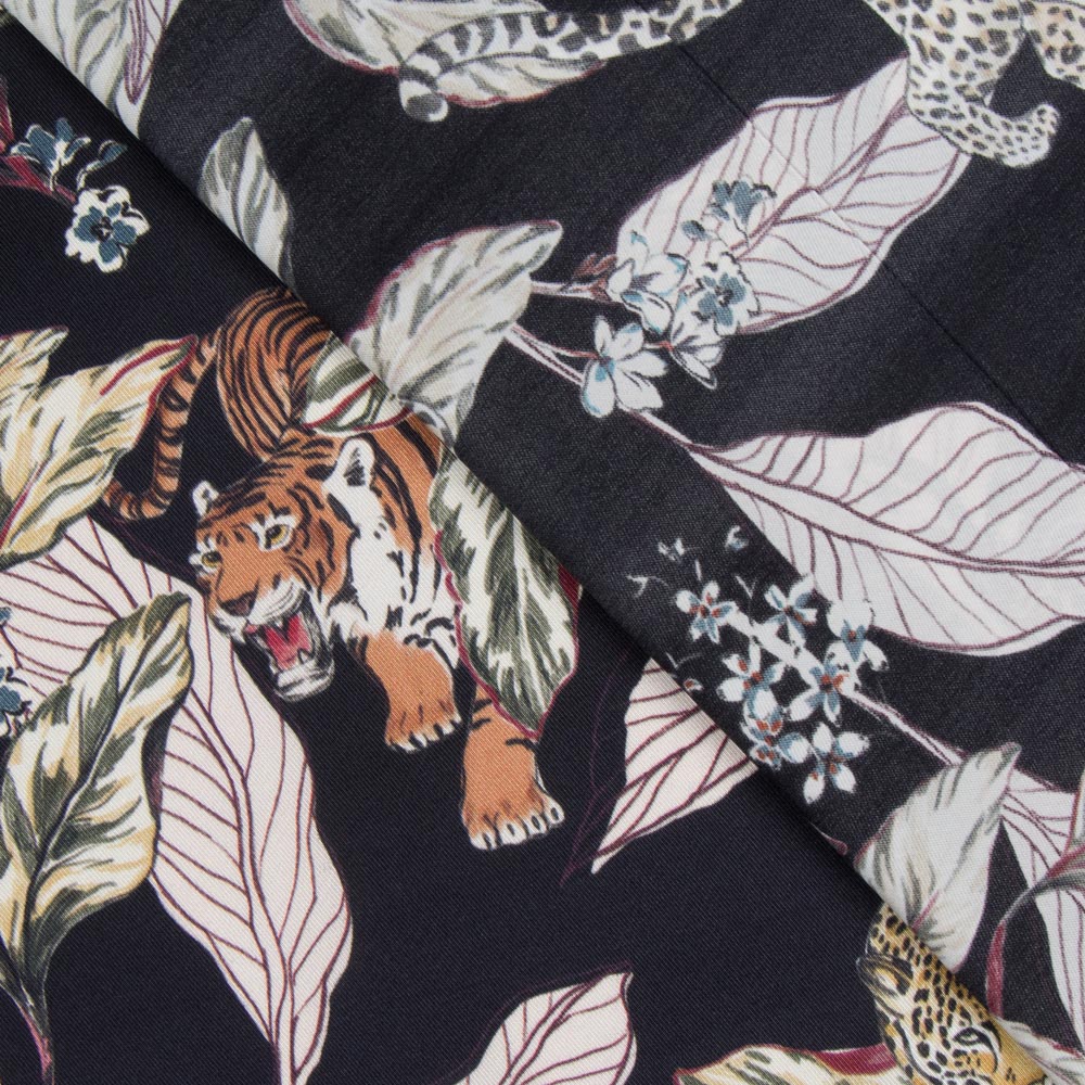 Satin Tiger Dunkelblau - Ribes y Casals