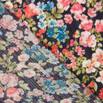 Viskose Lurex Cretonne Blau - Ribes y Casals