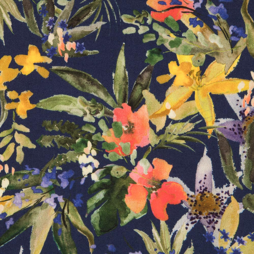 Amazon Viskose Mitternachtsblau - Ribes y Casals