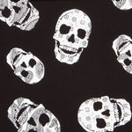 Cotton Skulls Baumwolle Kaschmir Schwarz - Ribes y Casals