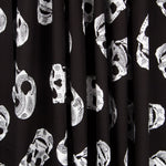 Cotton Skulls Baumwolle Kaschmir Schwarz - Ribes y Casals
