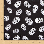 Cotton Skulls Baumwolle Kaschmir Schwarz - Ribes y Casals
