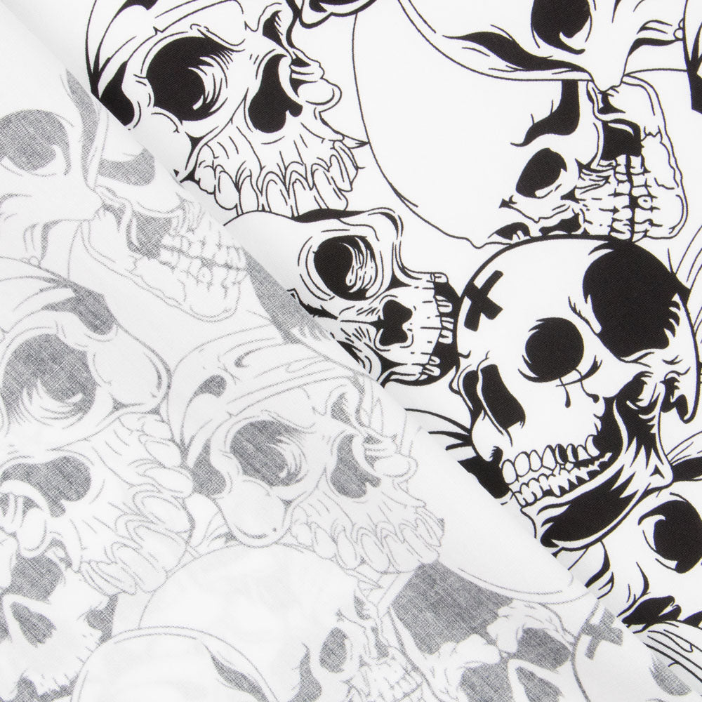 Warriors Skulls Baumwolle Schwarz - Ribes y Casals