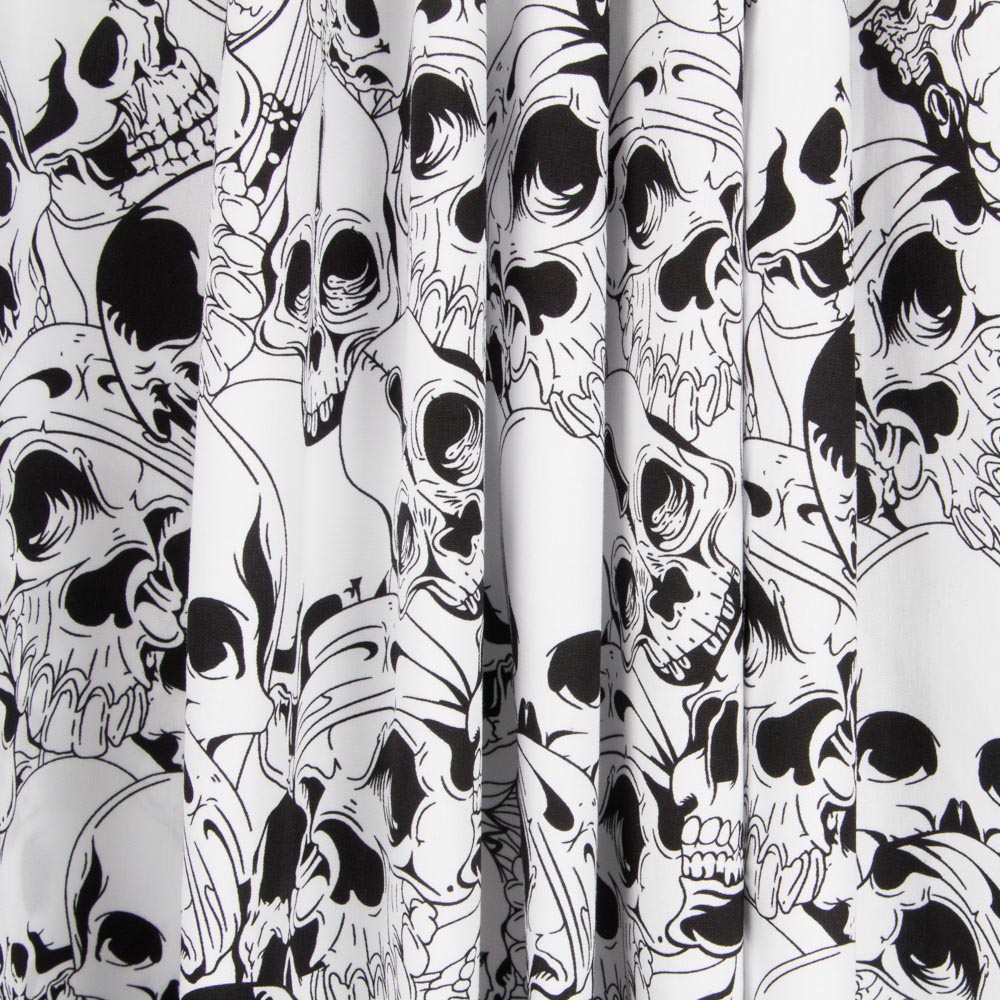 Warriors Skulls Baumwolle Schwarz - Ribes y Casals