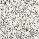 Baumwolle Elasthan Blume Ecru - Ribes y Casals