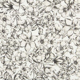 Baumwolle Elasthan Blume Ecru - Ribes y Casals